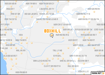 map of Box Hill