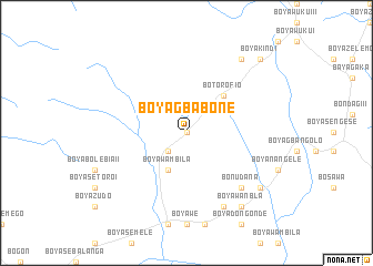 map of Boyagbabone