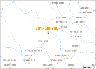 map of Boyagbayola