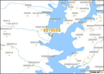 map of Boyakro