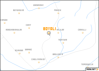 map of Boyalı