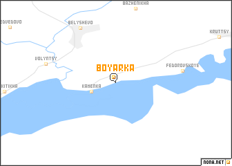 map of Boyarka