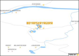 map of Boyarskaya Gora