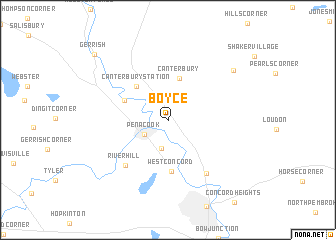 map of Boyce