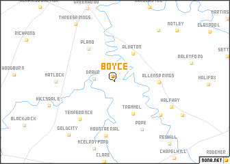 map of Boyce