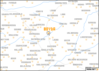 map of Boyda