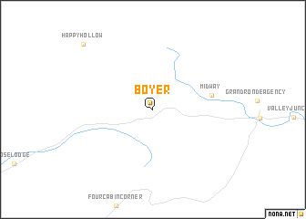 map of Boyer