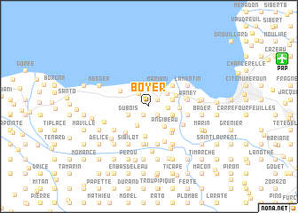 map of Boyer