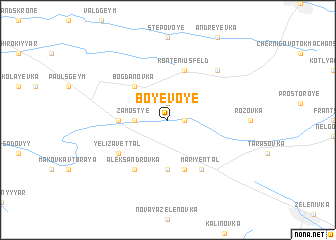 map of Boyevoye