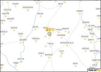map of Boyi
