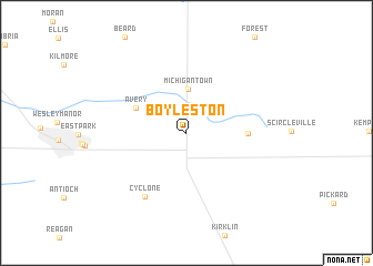 map of Boyleston