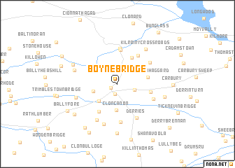 map of Boyne Bridge