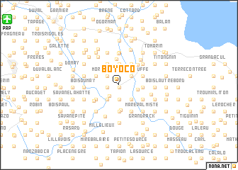 map of Boyoco