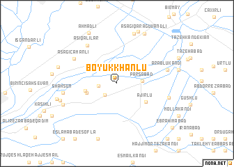 map of Boyūk Khānlū