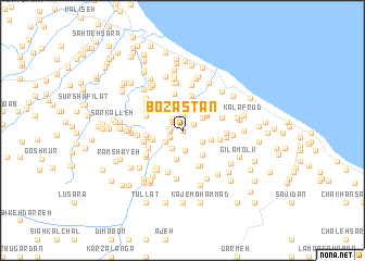 map of Bozāstān