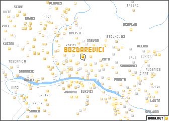 map of Boždarevići