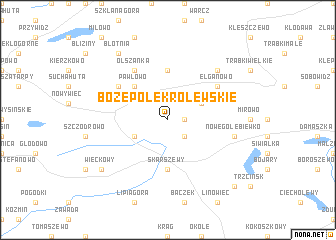 map of Bożepole Królewskie