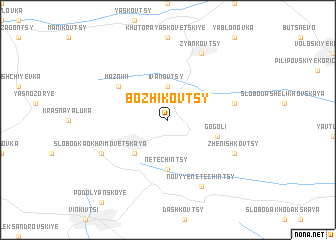 map of Bozhikovtsy