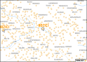 map of Božići