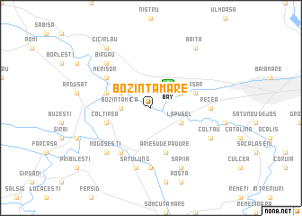 map of Bozinţa Mare