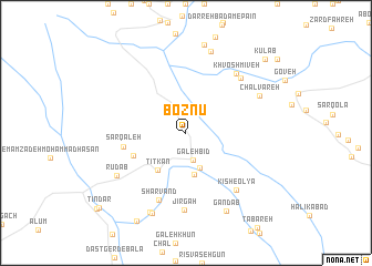 map of Boznū\
