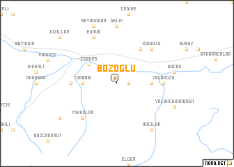 map of Bozoğlu