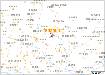 map of Božovi°i