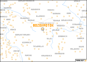 map of Božov Potok