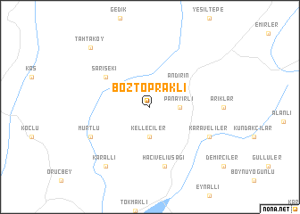 map of Boztopraklı