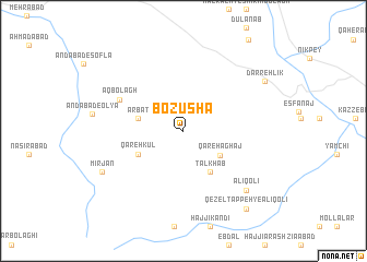 map of Bozūshā