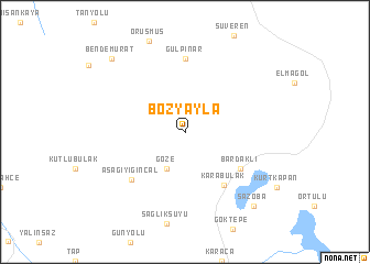 map of Bozyayla