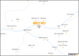 map of Bozyazı