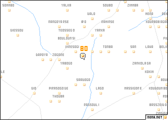 map of Bô