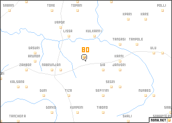 map of Bo