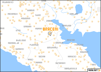 map of Braćeni