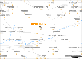 map of Bracigliano