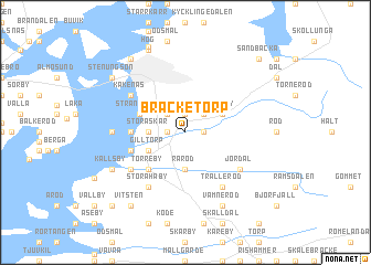 map of Bräcketorp