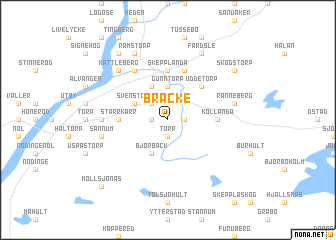 map of Bräcke