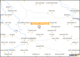 map of Bradbourne