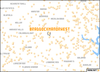 map of Braddock Manor West