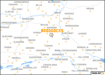 map of Braddocks