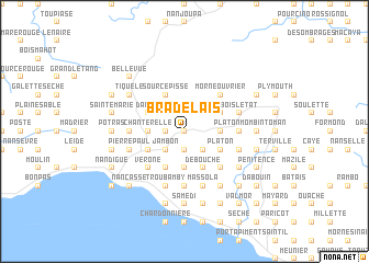 map of Bradelais