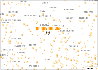 map of Bradenbaugh