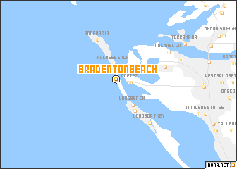 map of Bradenton Beach