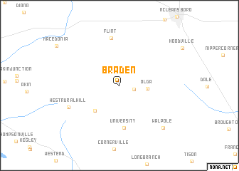 map of Braden