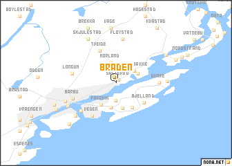 map of Bråden