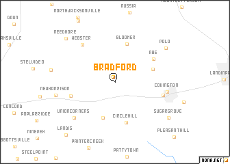 map of Bradford