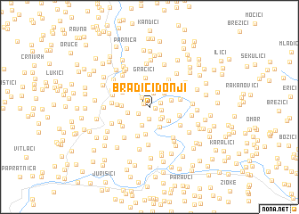 map of Bradići Donji