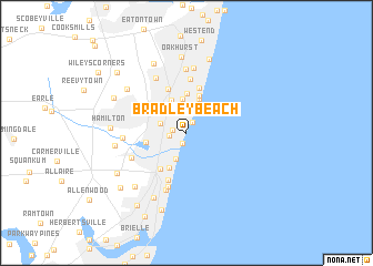 map of Bradley Beach