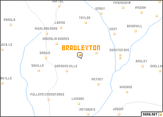 map of Bradleyton